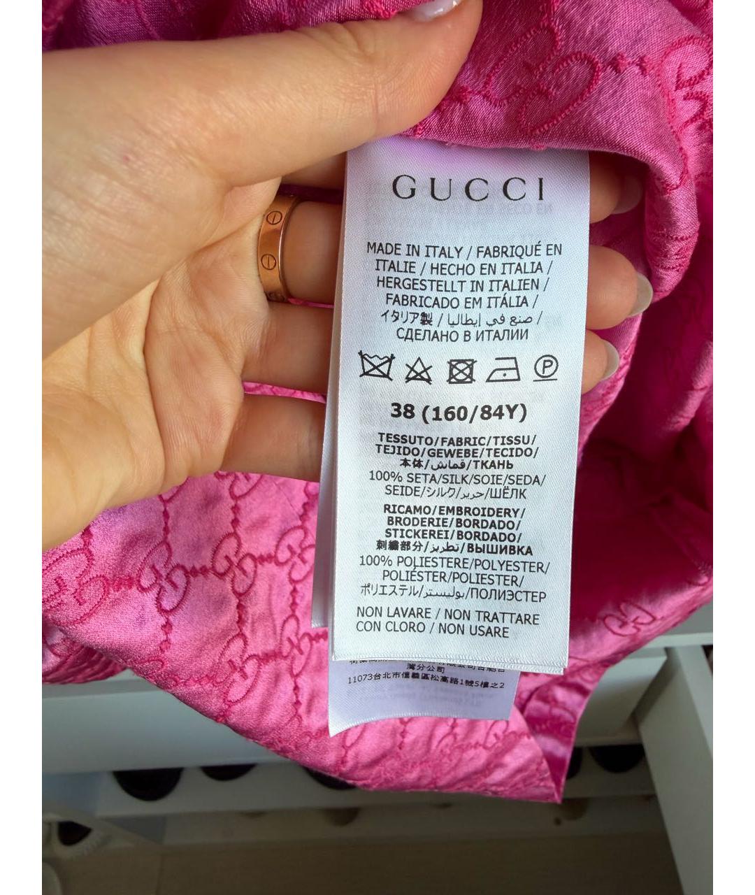 GUCCI Розовое платье, фото 3