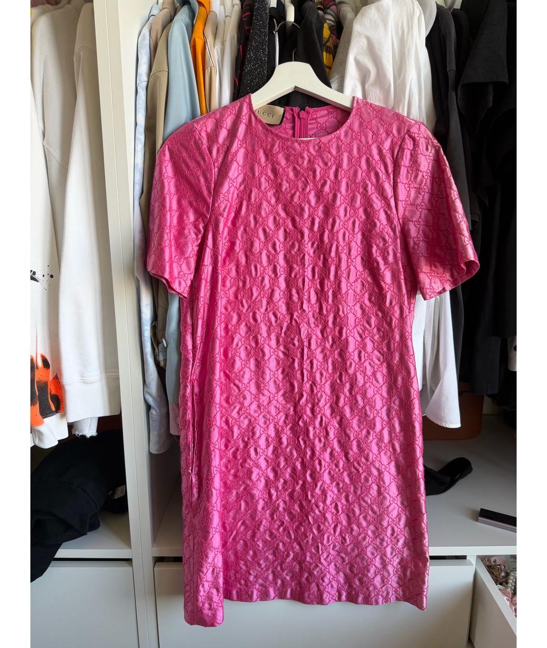 GUCCI Розовое платье, фото 5