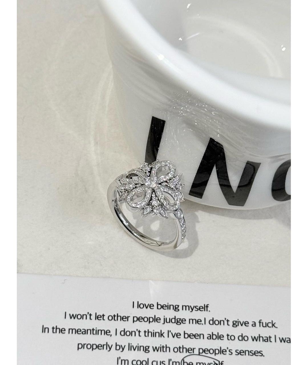 TIFFANY&CO Серебряное платиновое кольцо, фото 2