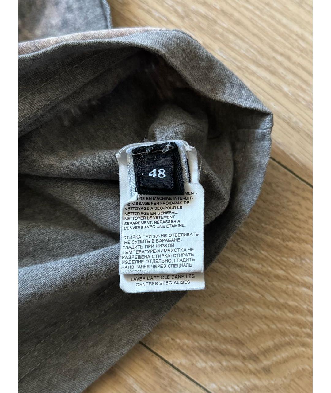 DOLCE&GABBANA Антрацитовая хлопковая футболка, фото 4