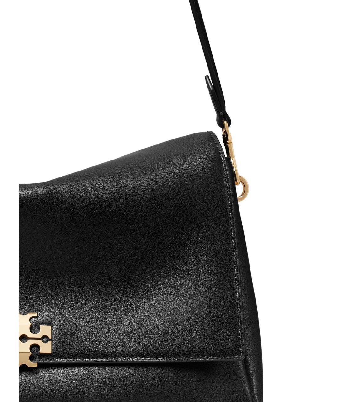 TORY BURCH Черная кожаная сумка через плечо, фото 4