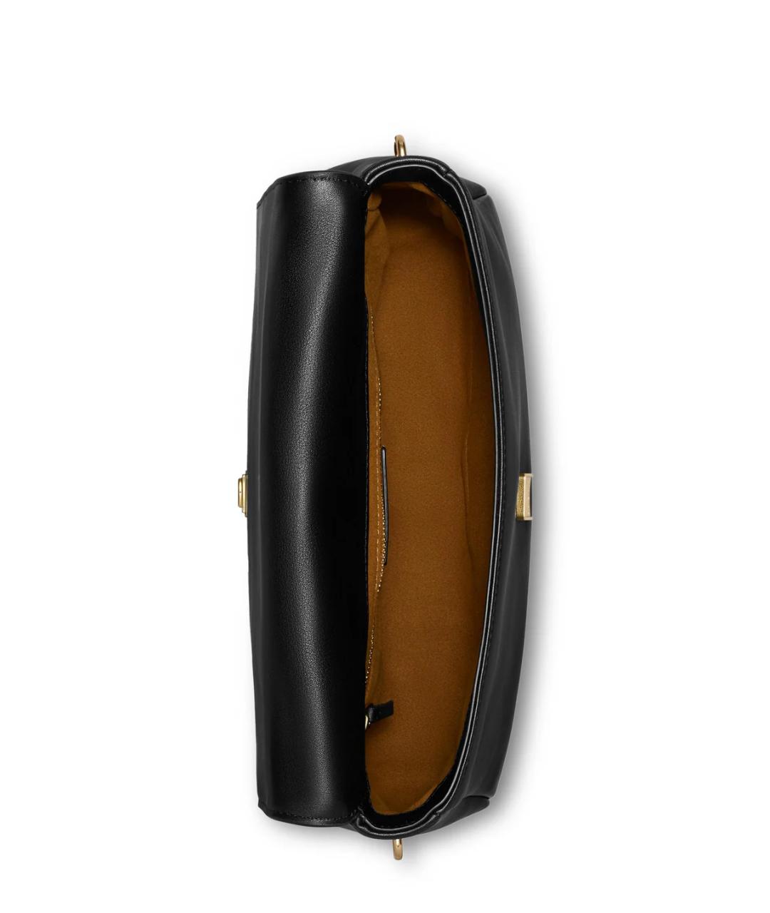 TORY BURCH Черная кожаная сумка через плечо, фото 5