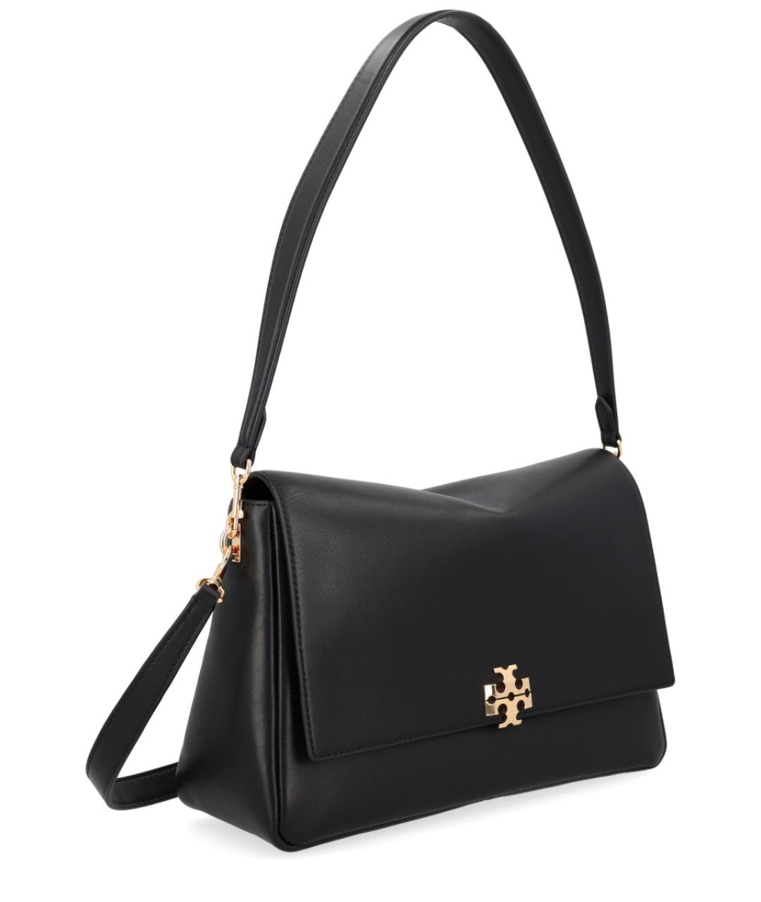 TORY BURCH Черная кожаная сумка через плечо, фото 2