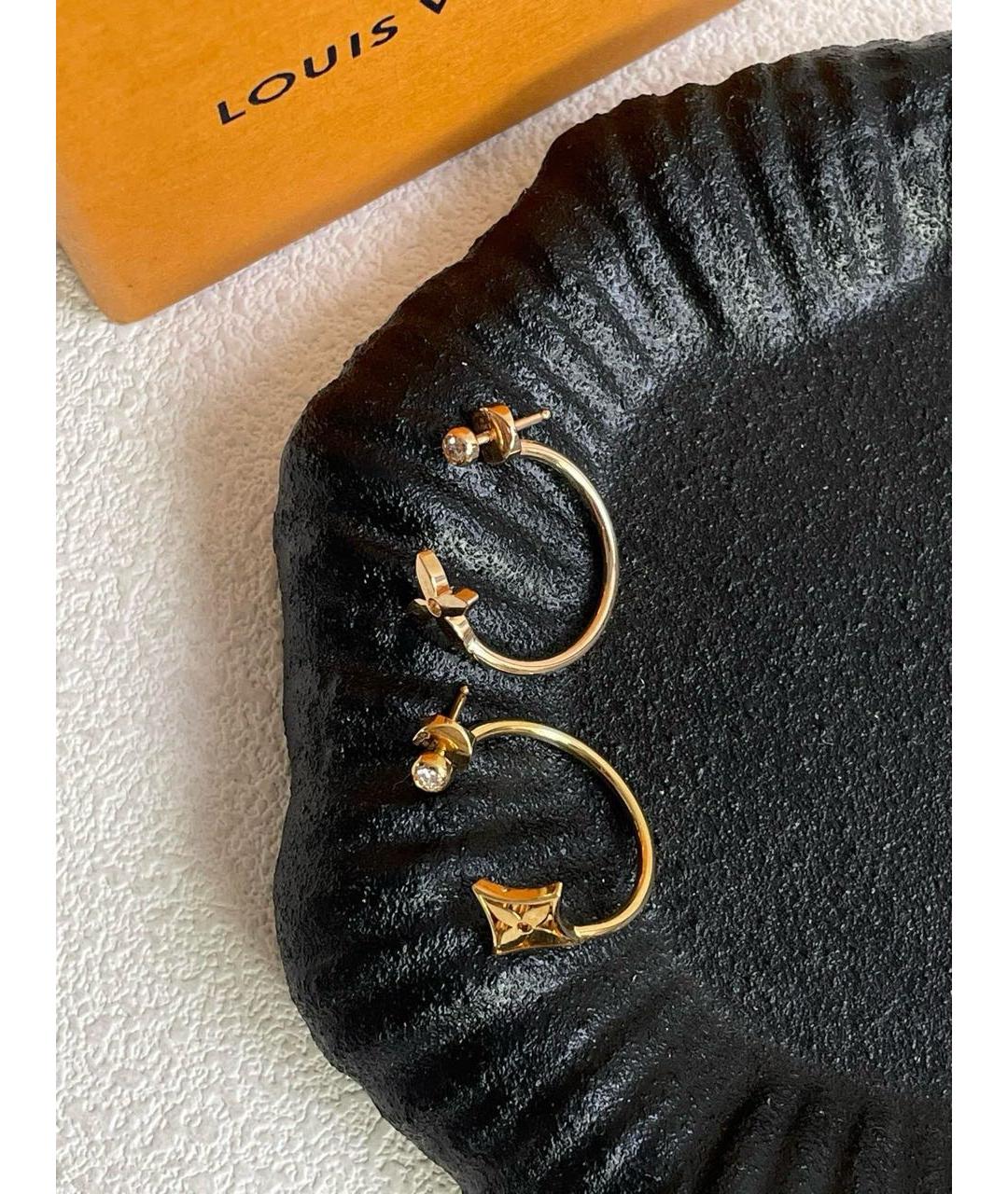 LOUIS VUITTON Золотые серьги из желтого золота, фото 2