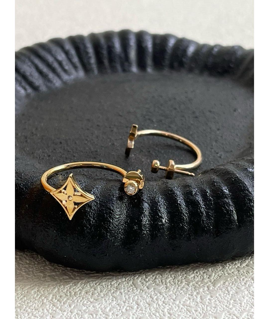 LOUIS VUITTON Золотые серьги из желтого золота, фото 5