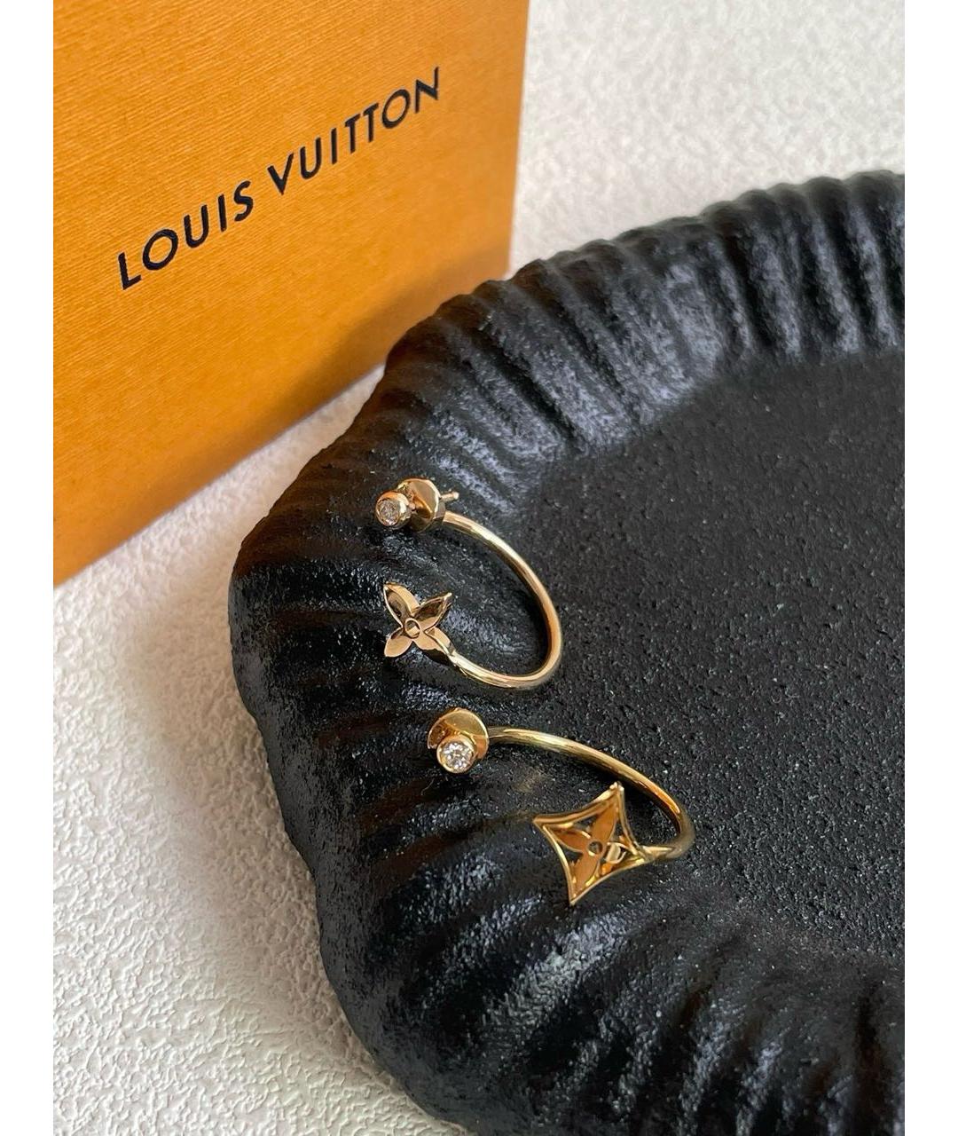 LOUIS VUITTON Золотые серьги из желтого золота, фото 6