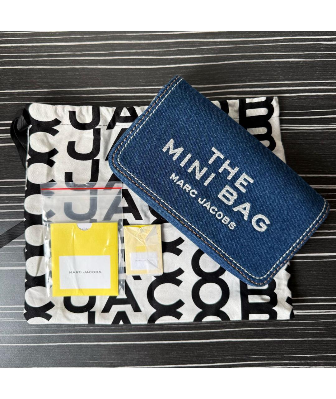 MARC JACOBS Синяя тканевая сумка через плечо, фото 4