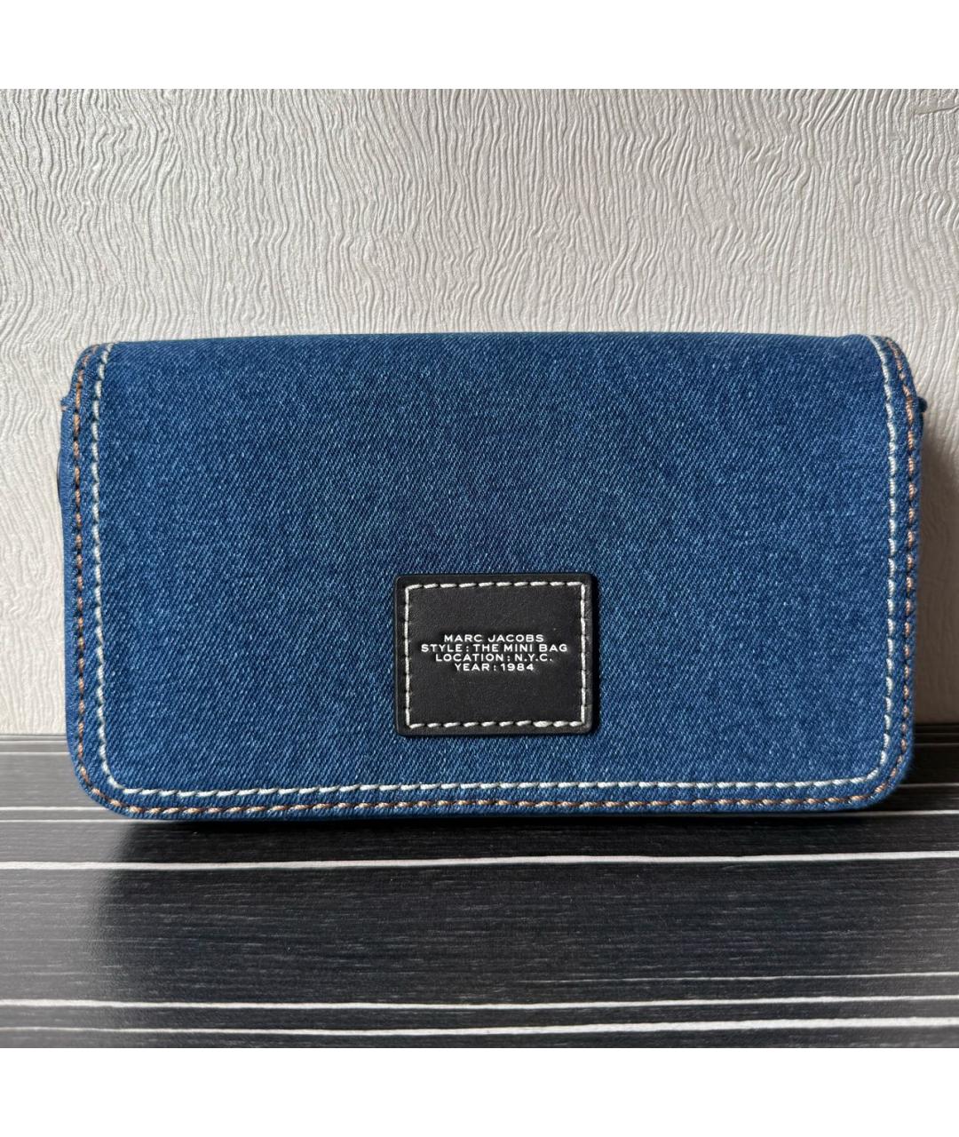 MARC JACOBS Синяя тканевая сумка через плечо, фото 3