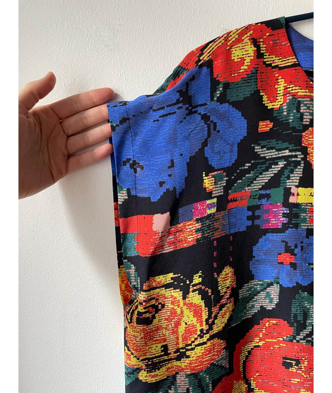 MISSONI Мульти шелковое повседневное платье, фото 4