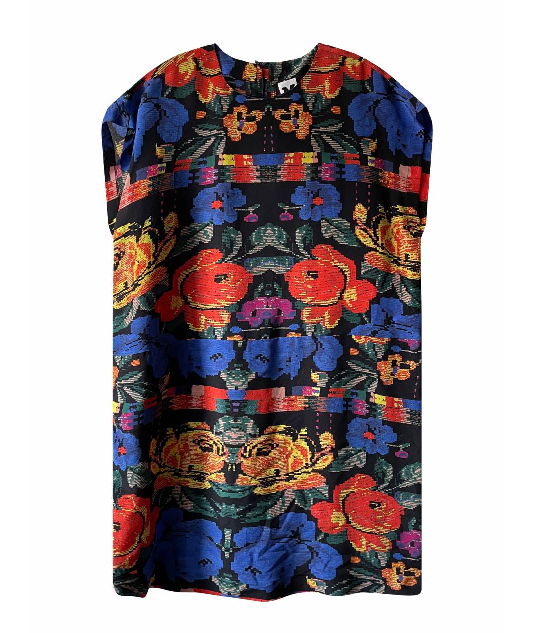 MISSONI Мульти шелковое повседневное платье, фото 1