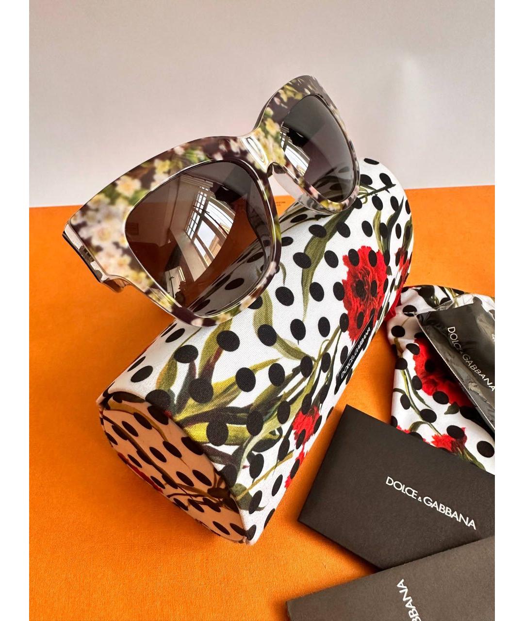 DOLCE&GABBANA Мульти пластиковые солнцезащитные очки, фото 5