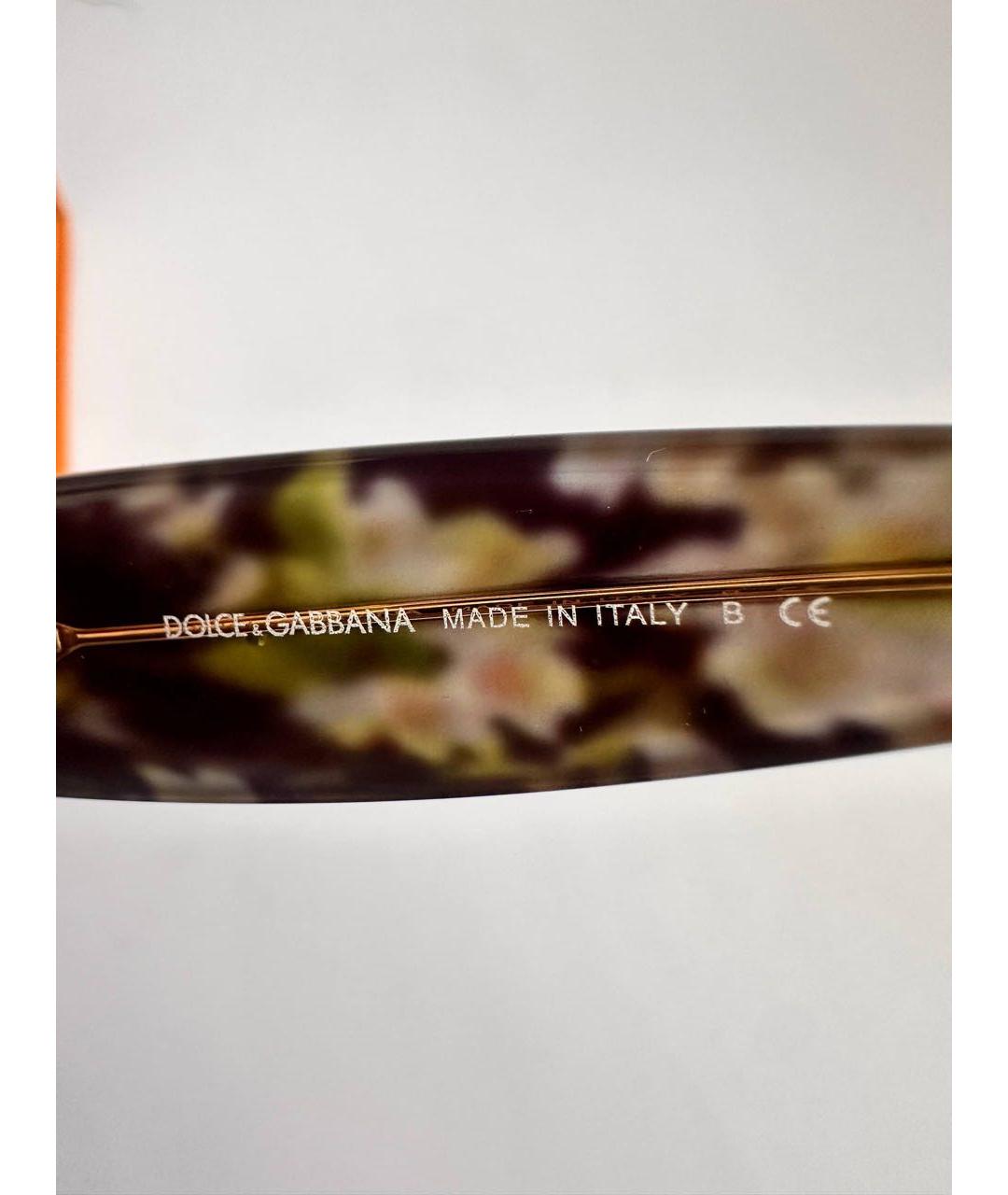 DOLCE&GABBANA Мульти пластиковые солнцезащитные очки, фото 3