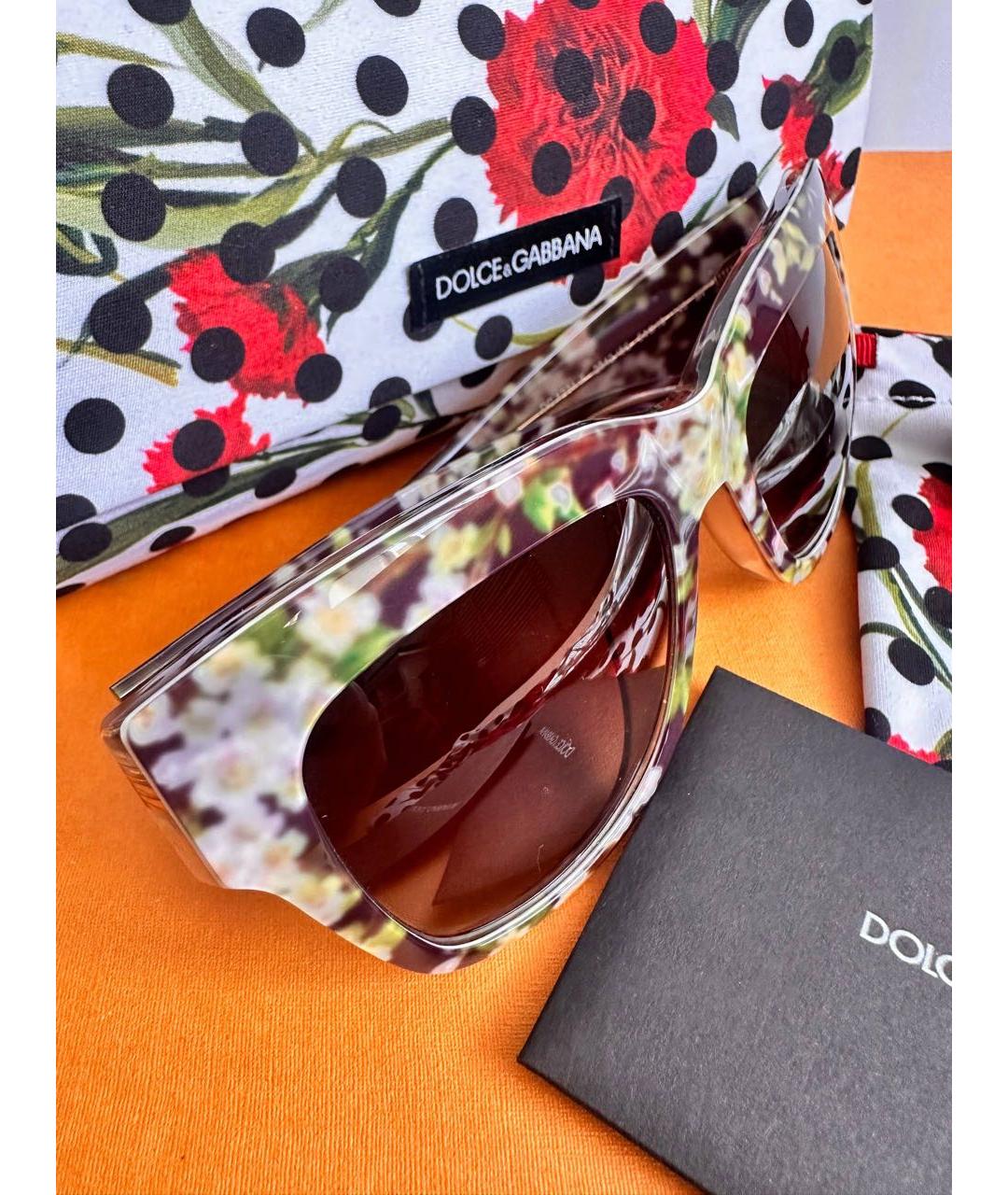 DOLCE&GABBANA Мульти пластиковые солнцезащитные очки, фото 7