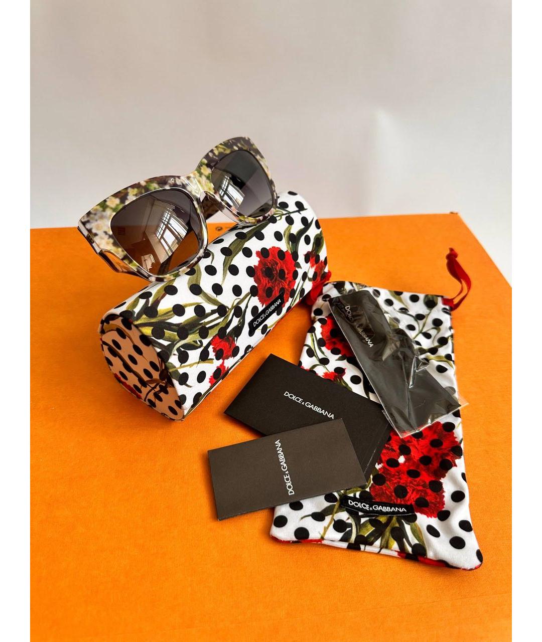 DOLCE&GABBANA Мульти пластиковые солнцезащитные очки, фото 6