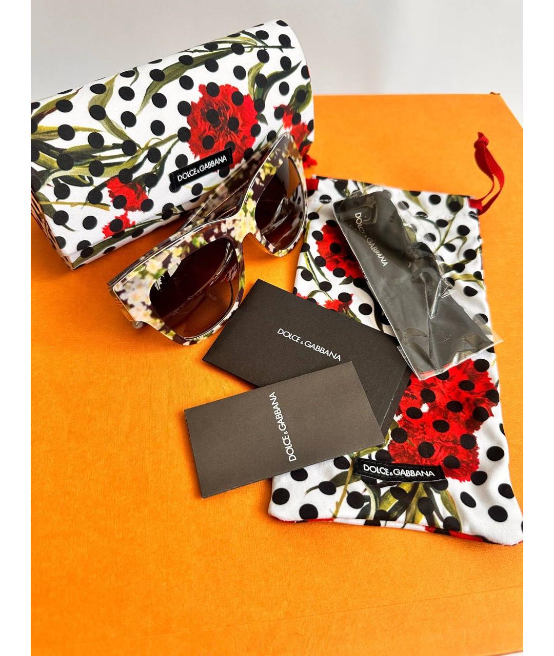 DOLCE&GABBANA Мульти пластиковые солнцезащитные очки, фото 8