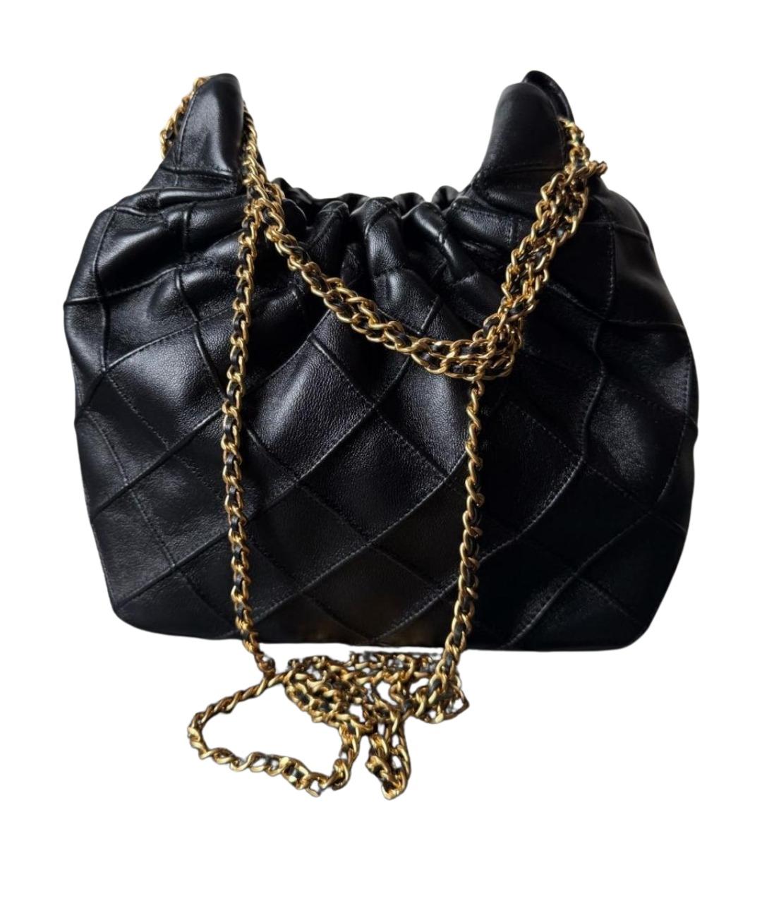 TORY BURCH Черная кожаная сумка через плечо, фото 1