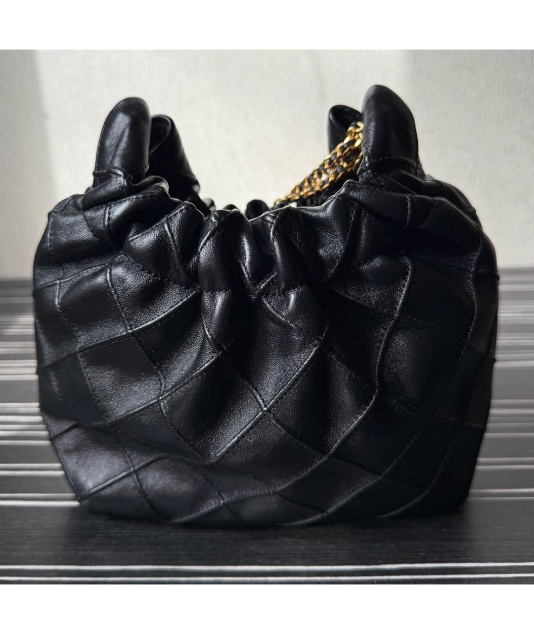 TORY BURCH Черная кожаная сумка через плечо, фото 3