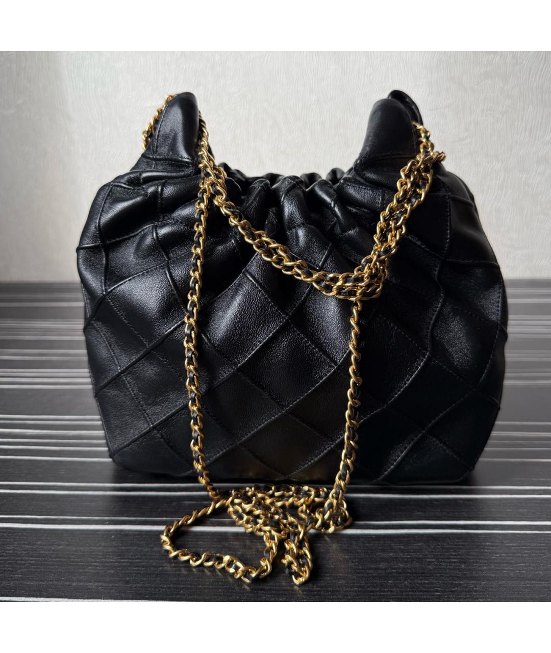 TORY BURCH Черная кожаная сумка через плечо, фото 6