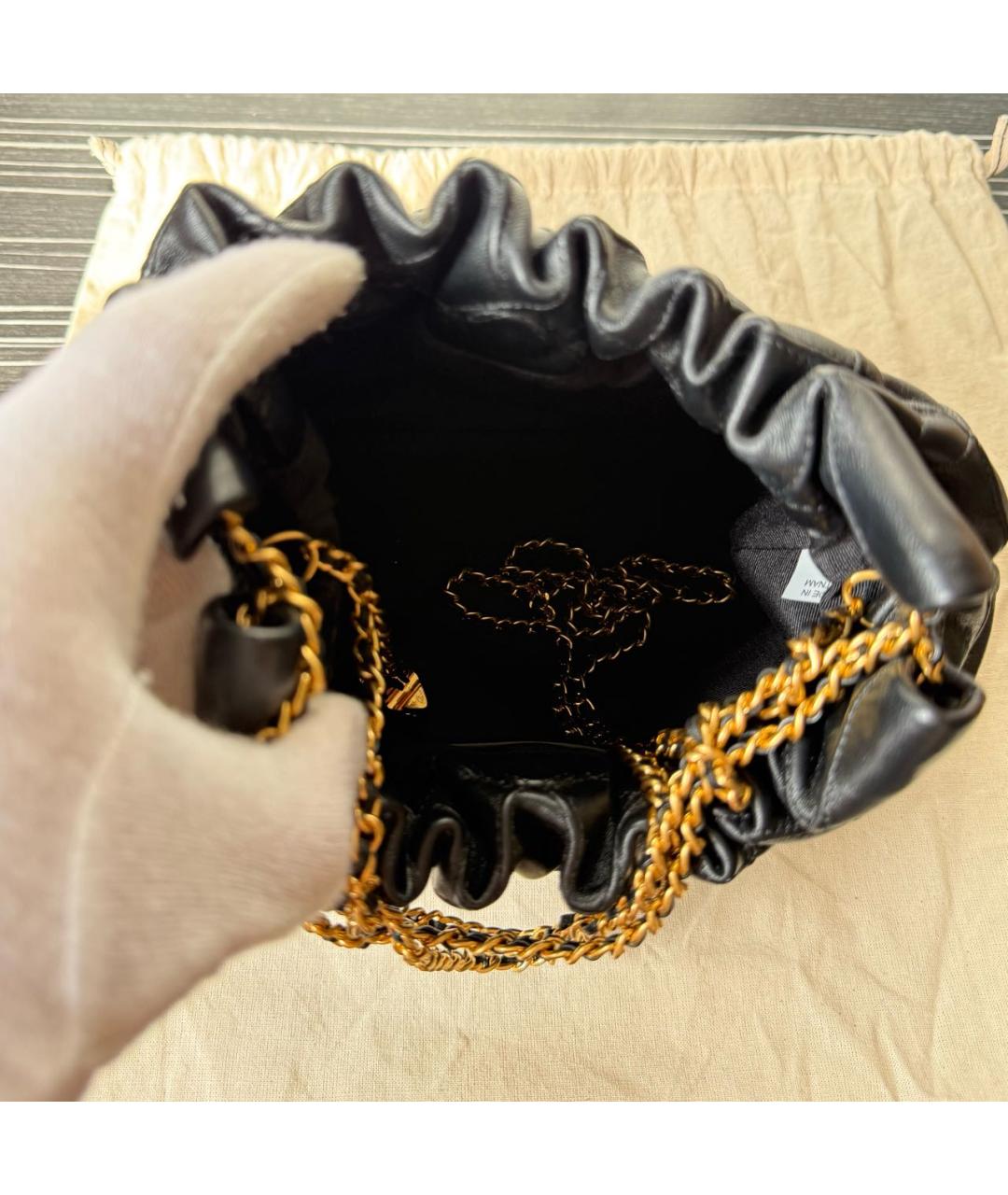 TORY BURCH Черная кожаная сумка через плечо, фото 5