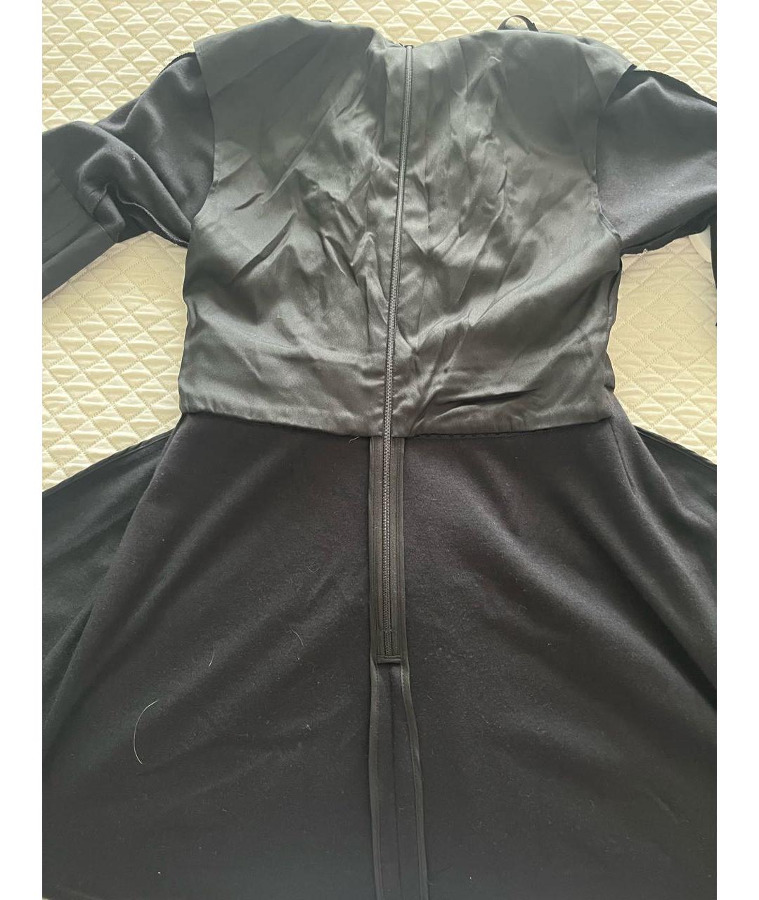 LORO PIANA Черное кашемировое повседневное платье, фото 7