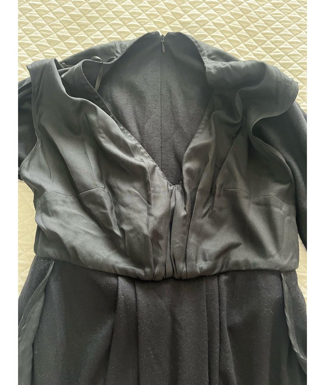 LORO PIANA Черное кашемировое повседневное платье, фото 6