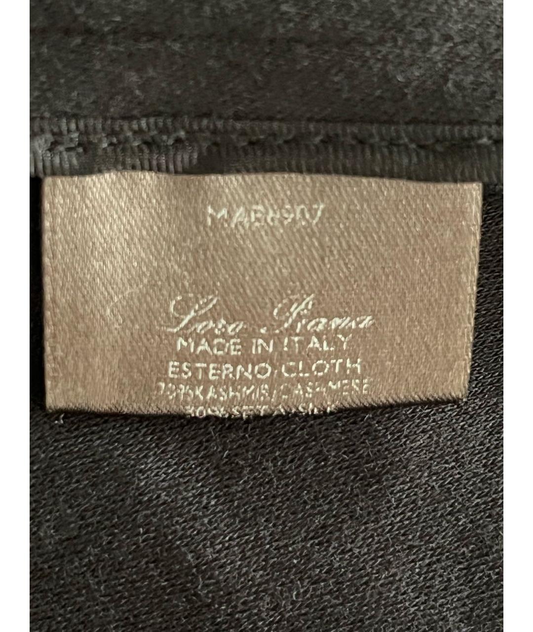 LORO PIANA Черное кашемировое повседневное платье, фото 3