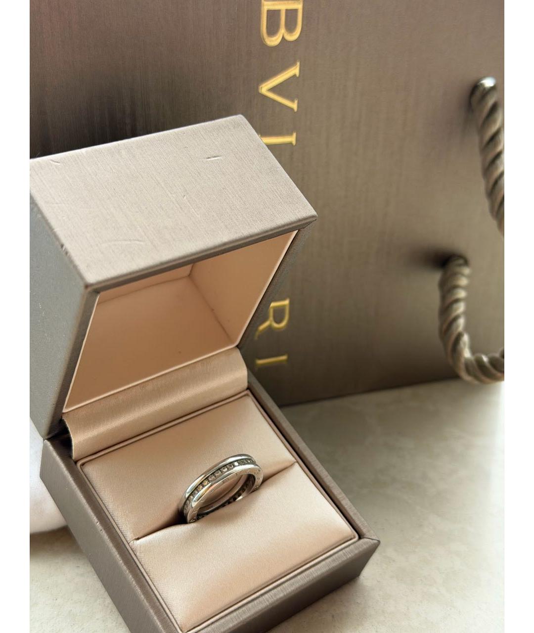 BVLGARI Белое кольцо из белого золота, фото 7