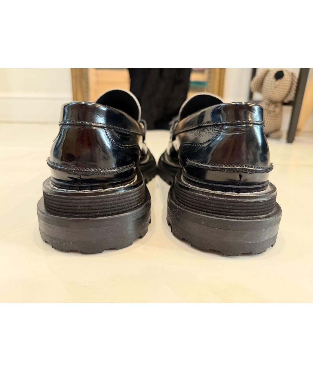 SANDRO Черные лоферы из лакированной кожи, фото 4