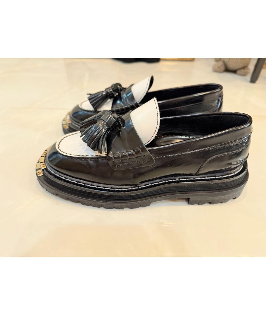 SANDRO Черные лоферы из лакированной кожи, фото 5