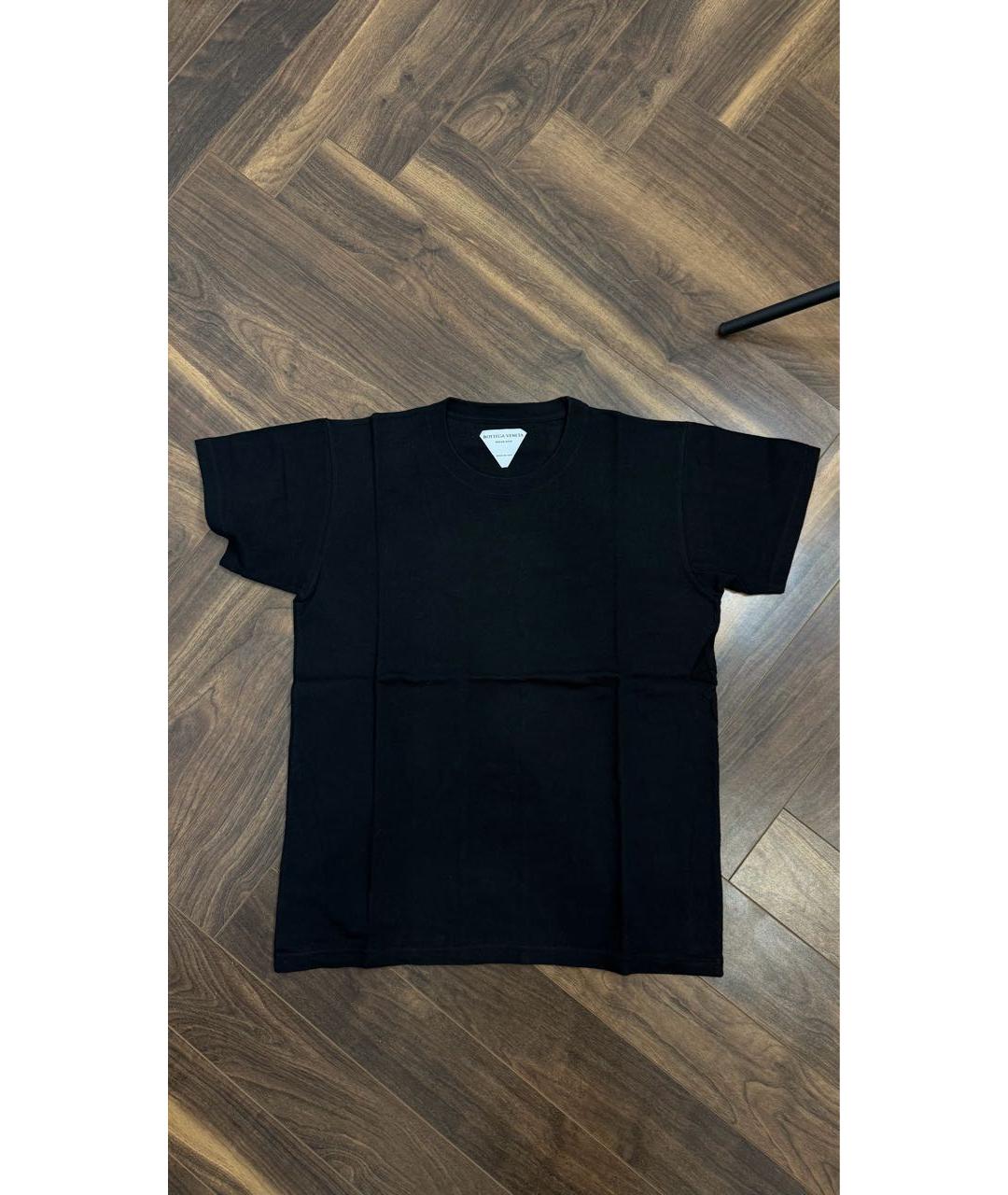 BOTTEGA VENETA Черная хлопковая футболка, фото 6