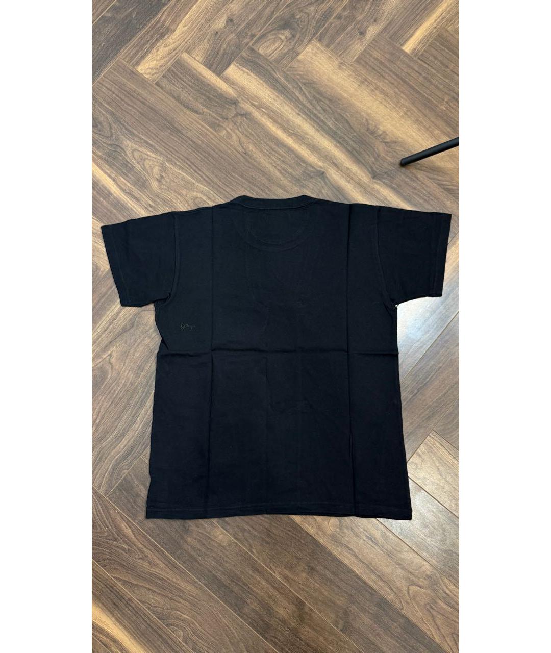 BOTTEGA VENETA Черная хлопковая футболка, фото 2