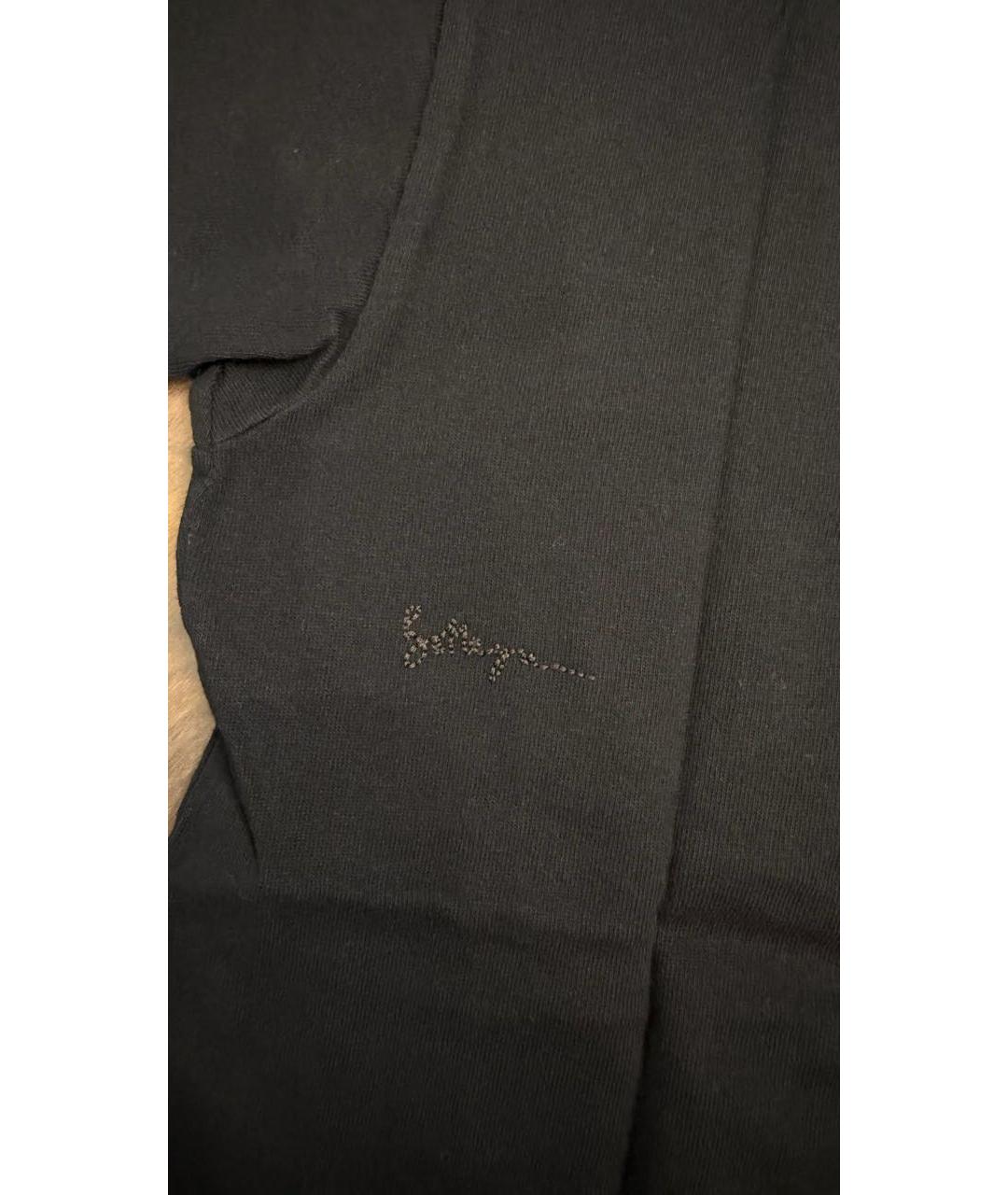 BOTTEGA VENETA Черная хлопковая футболка, фото 4