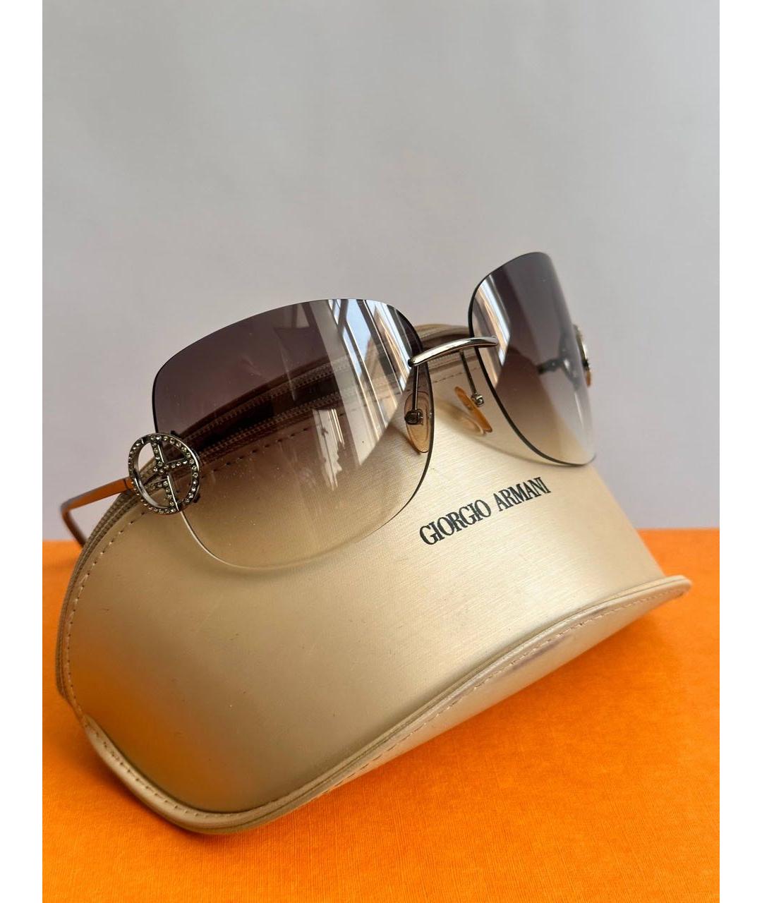 GIORGIO ARMANI Металлические солнцезащитные очки, фото 4