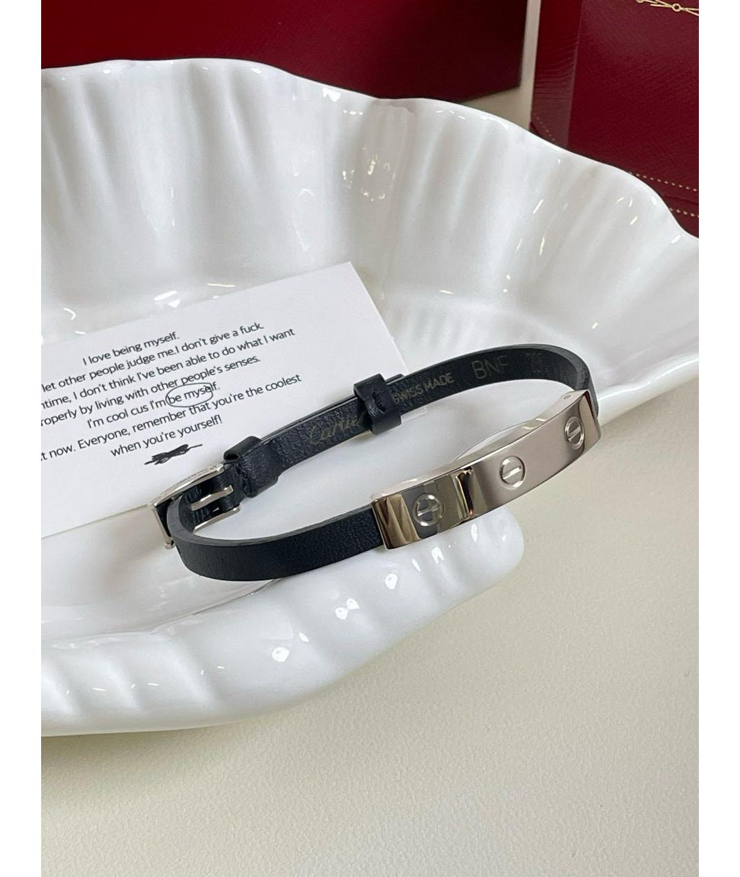 CARTIER Серебрянный браслет из белого золота, фото 3