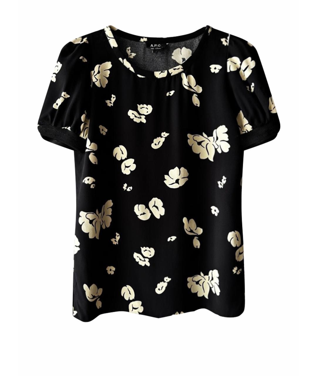A.P.C. Черная вискозная блузы, фото 1