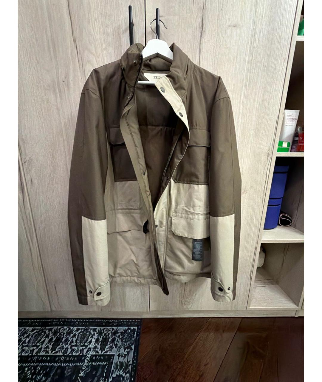 ZZEGNA Хаки полиамидовая парка, фото 9