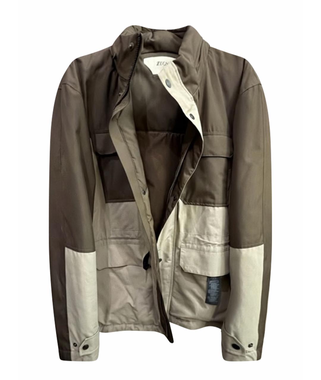 ZZEGNA Хаки полиамидовая парка, фото 1