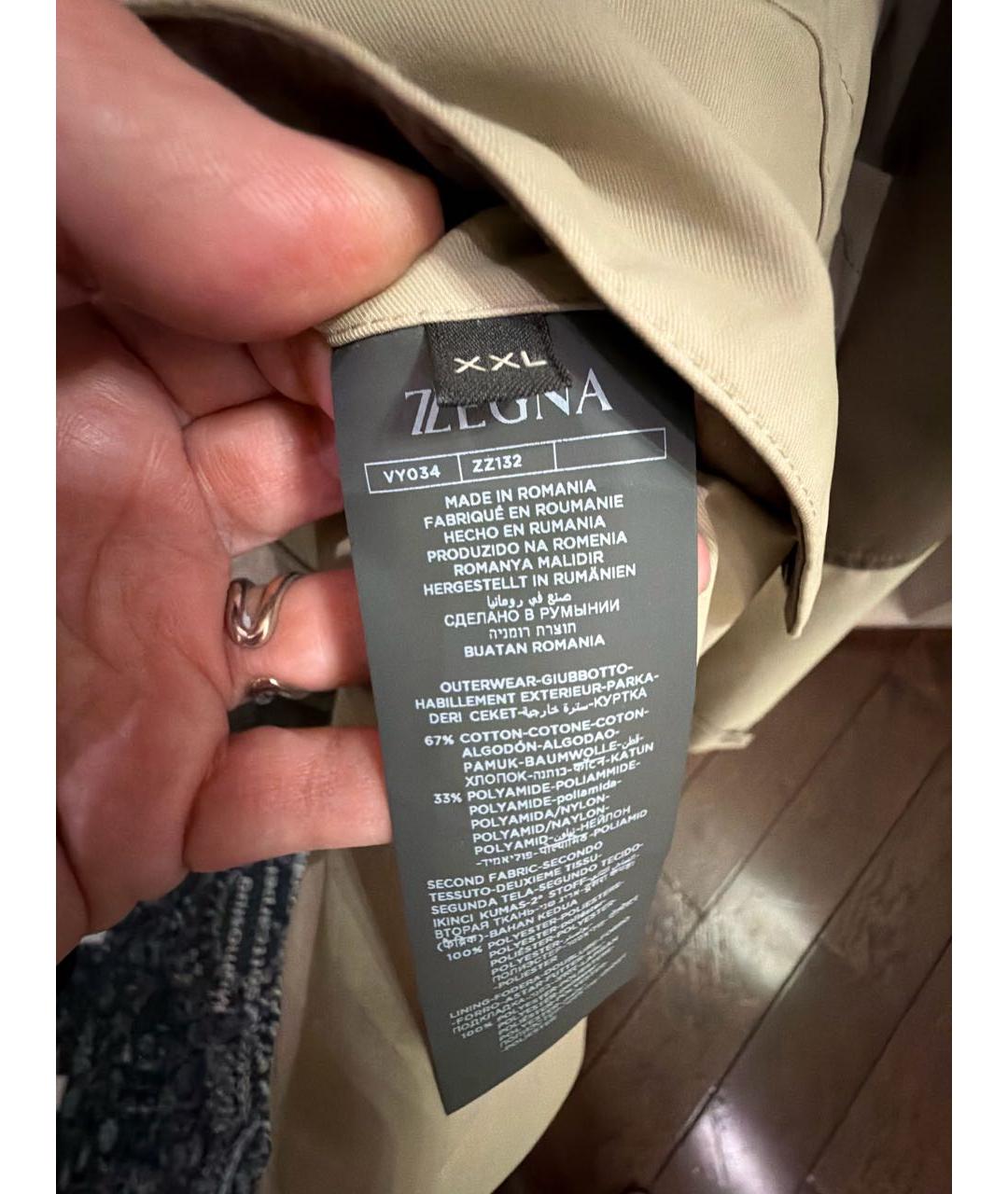 ZZEGNA Хаки полиамидовая парка, фото 5