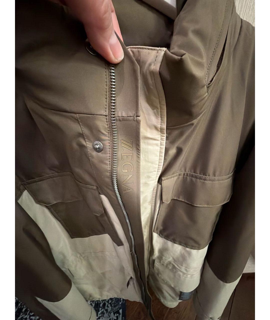 ZZEGNA Хаки полиамидовая парка, фото 4