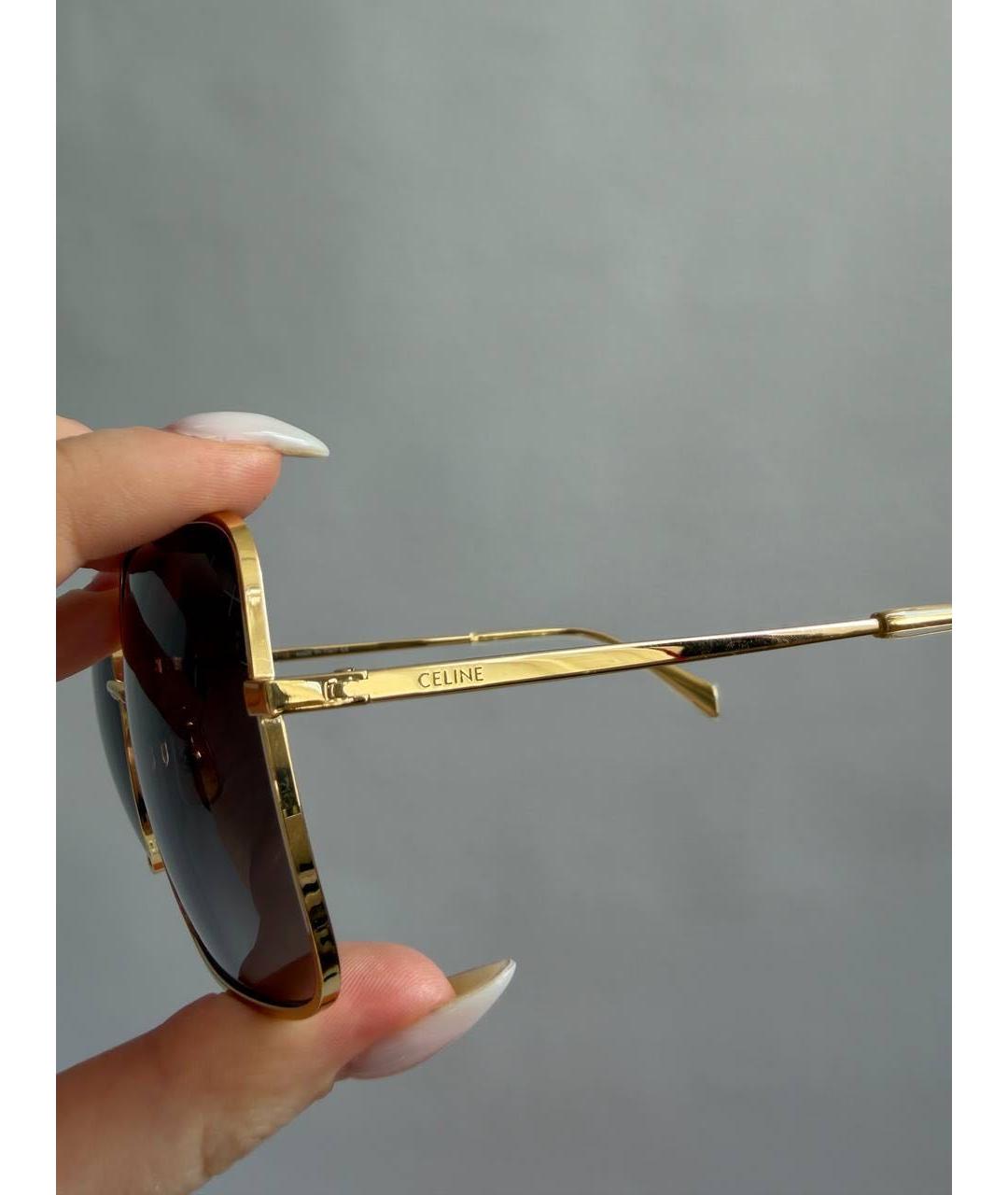 CELINE Мульти металлические солнцезащитные очки, фото 3