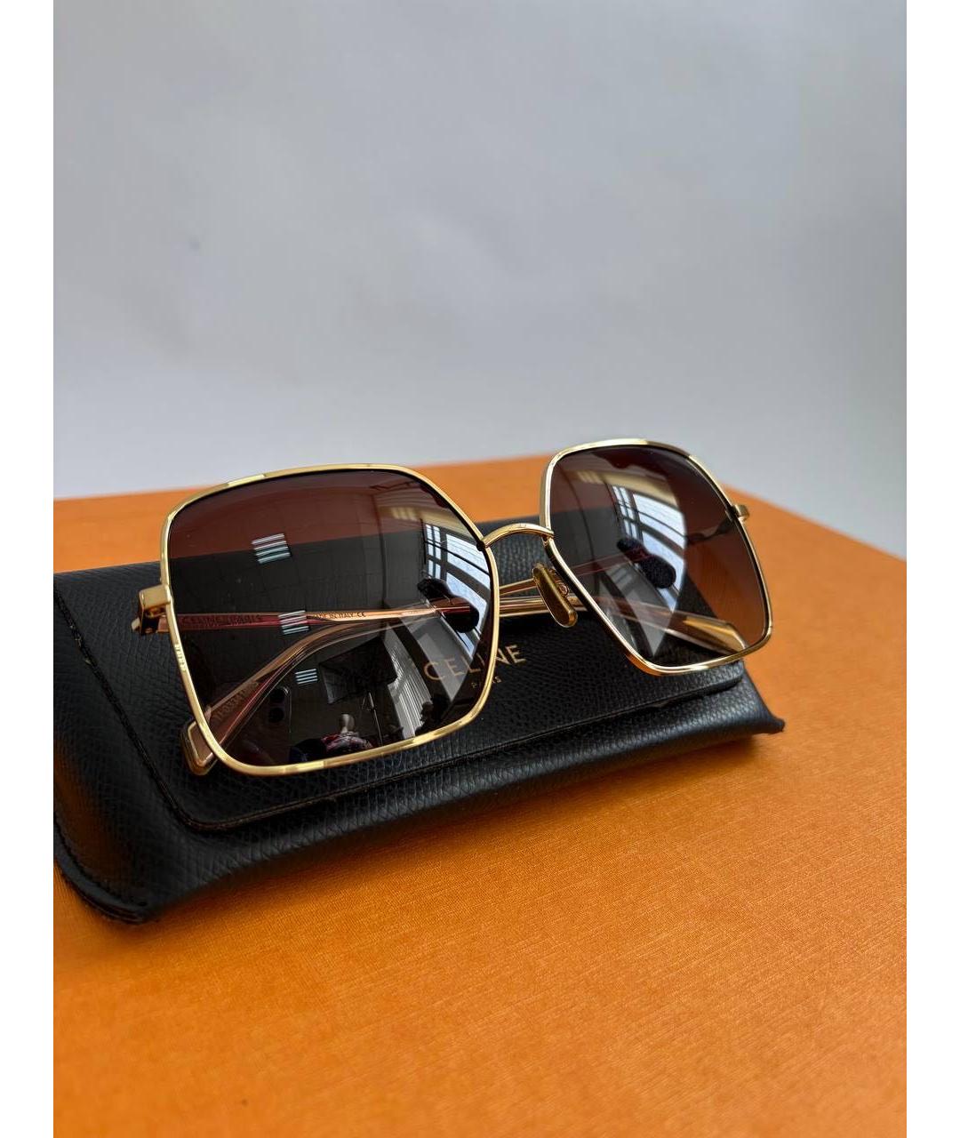 CELINE Мульти металлические солнцезащитные очки, фото 8