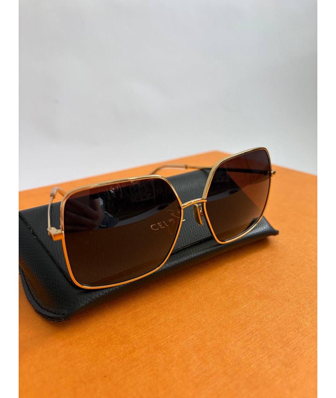 CELINE Мульти металлические солнцезащитные очки, фото 6