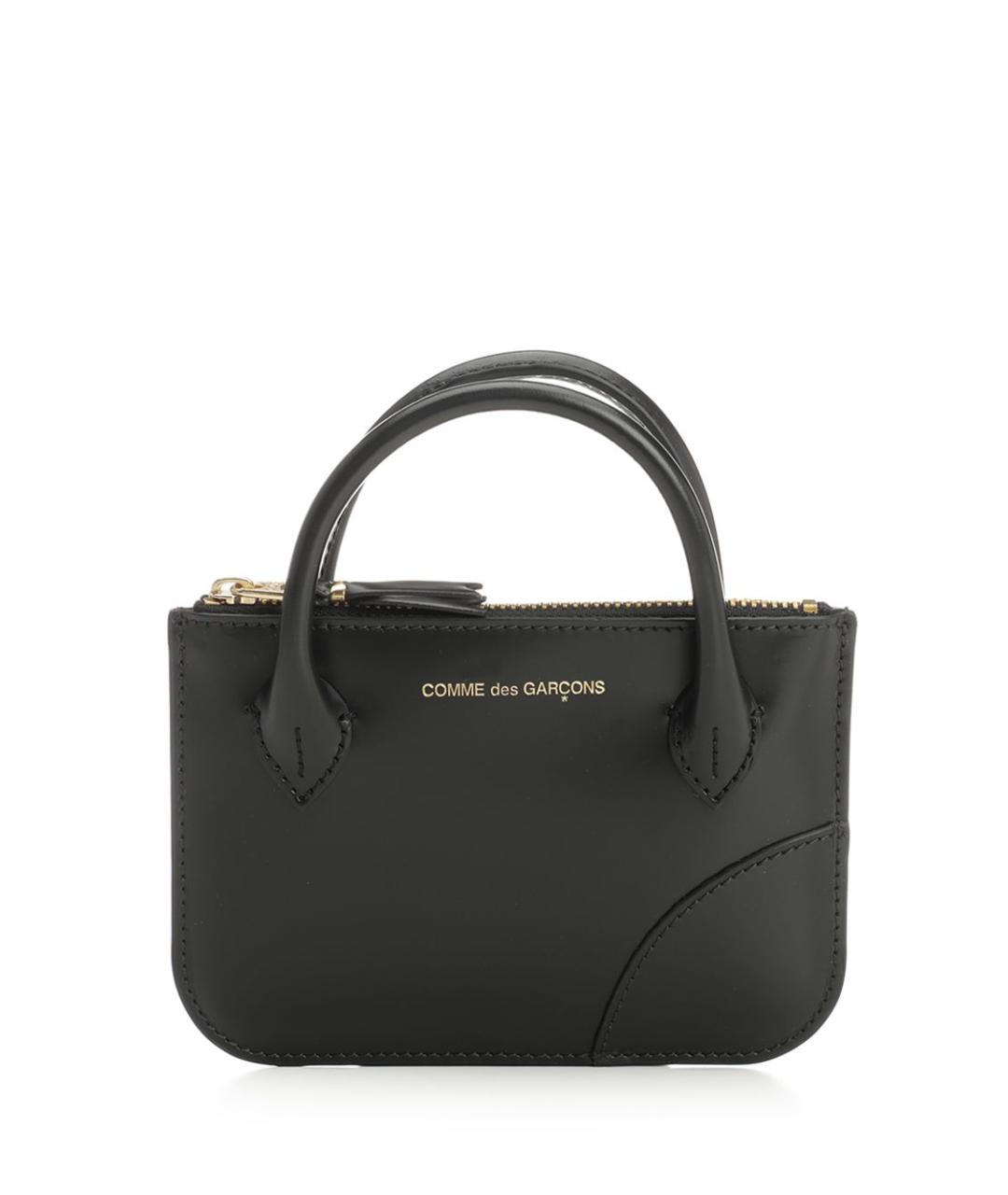 COMME DES GARÇONS WALLET Черный кожаный кошелек, фото 1