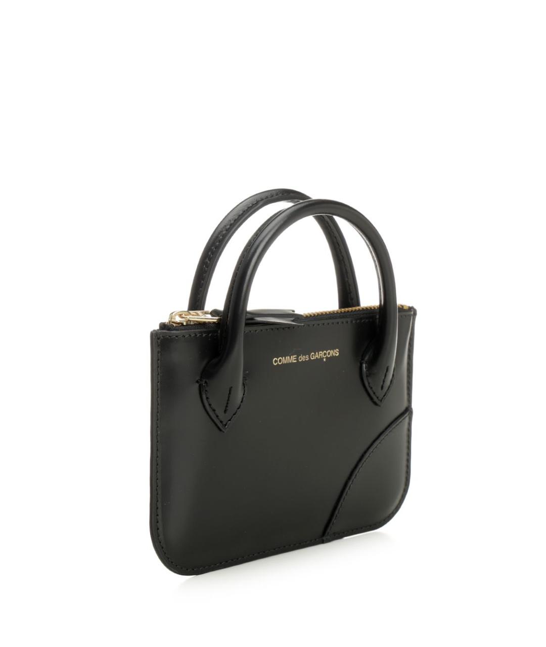 COMME DES GARÇONS WALLET Черный кожаный кошелек, фото 2