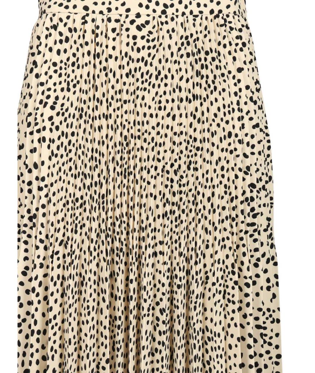 MAX MARA STUDIO Бежевая полиэстеровая юбка миди, фото 4