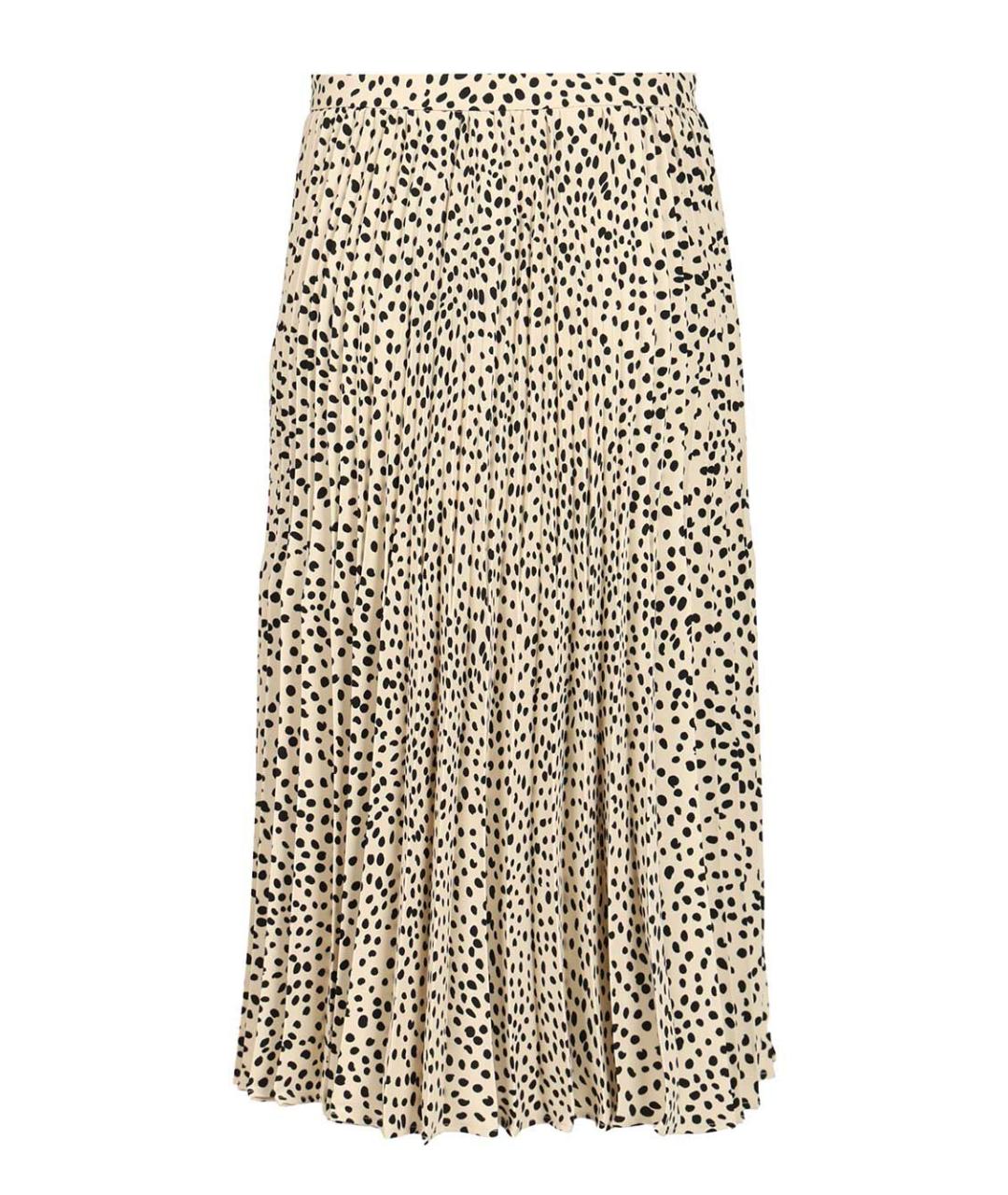 MAX MARA STUDIO Бежевая полиэстеровая юбка миди, фото 2