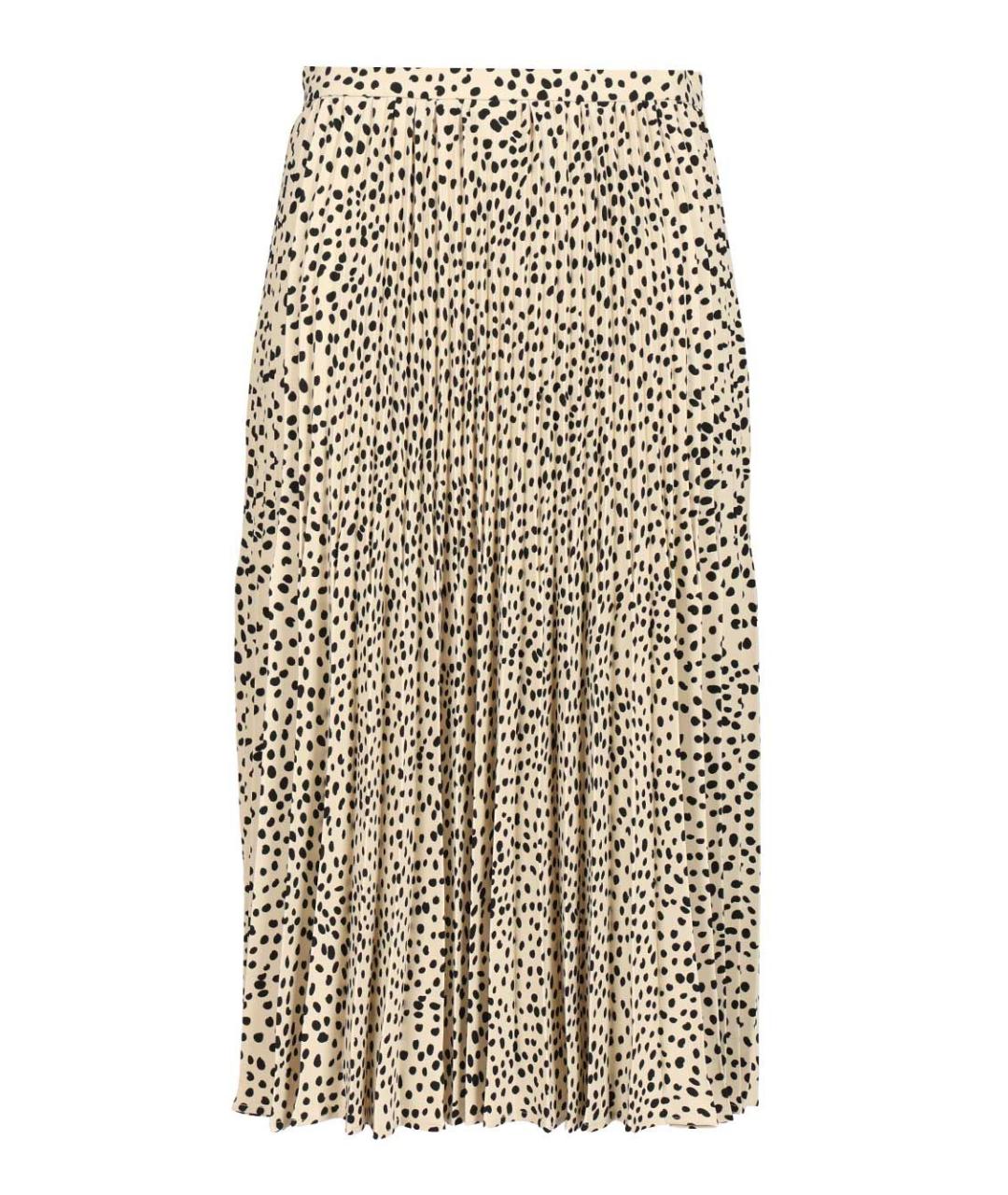 MAX MARA STUDIO Бежевая полиэстеровая юбка миди, фото 1