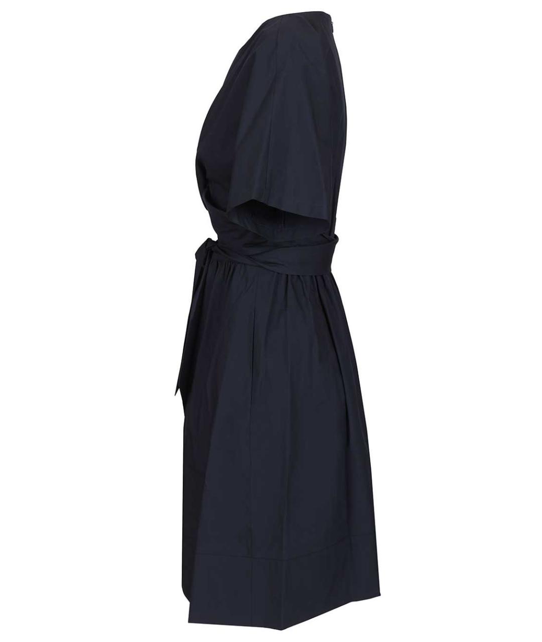 EMPORIO ARMANI Темно-синее хлопковое повседневное платье, фото 3