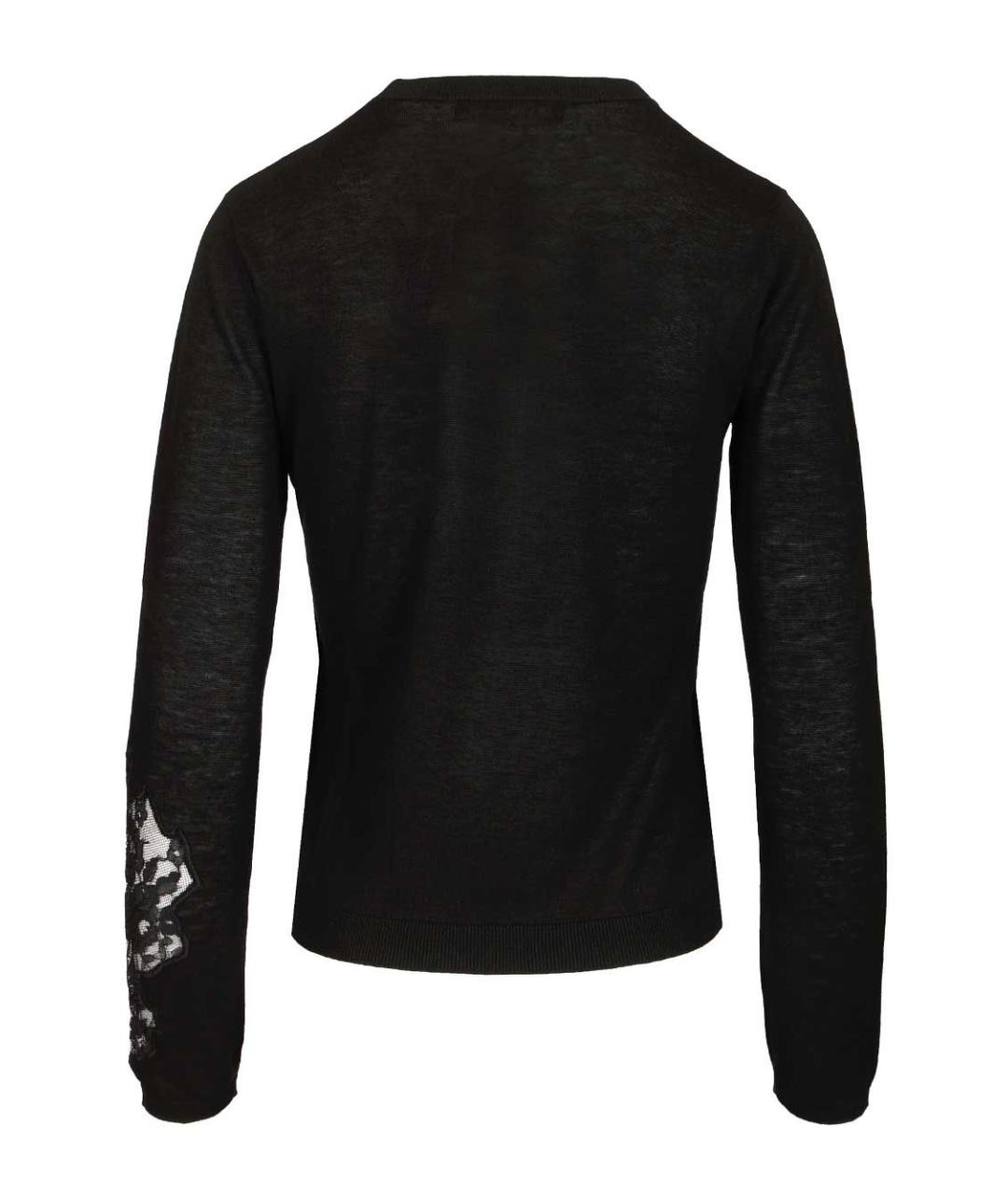 MAX MARA STUDIO Черный шелковый джемпер / свитер, фото 2