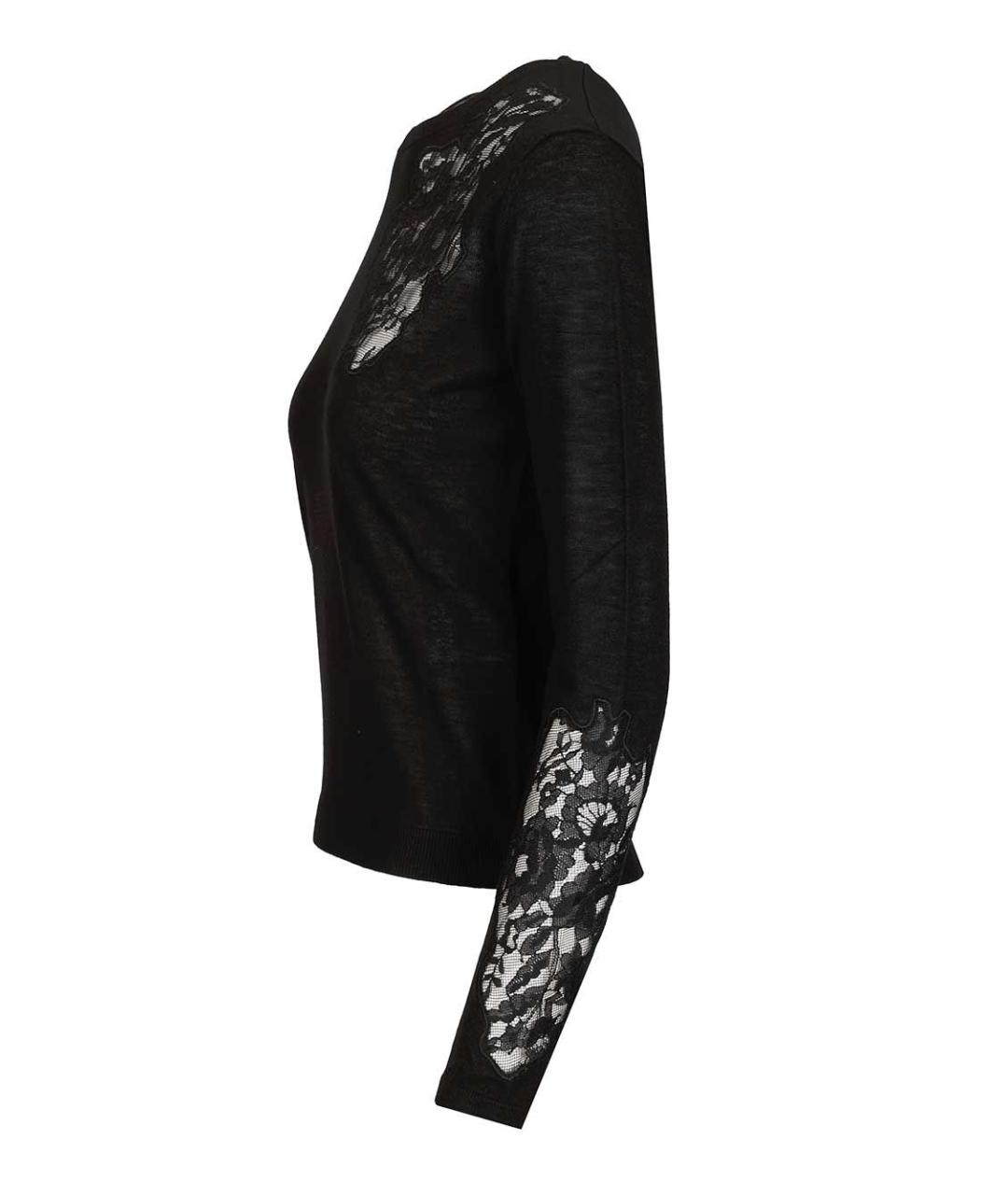 MAX MARA STUDIO Черный шелковый джемпер / свитер, фото 3